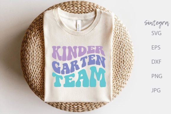 Kindergarten Team SVG Cut File for Graphics and Crafts