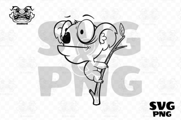 Koala Bear Svg, Cute Koala Bear Svg for Crafts and Graphics