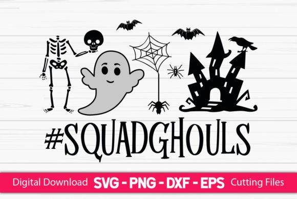 Squad Ghouls Funny Halloween: A Graphic Design Asset Review for Crafts and Graphics