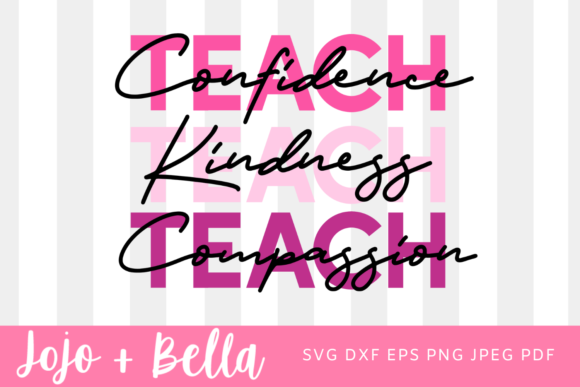 Teacher Svg, Teach Kindness Svg, Teacher Graphics for Crafts