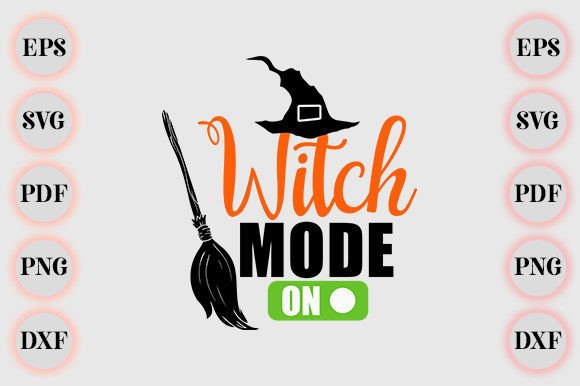 Witch Mode on Halloween Funny Gifts Graphics & Crafts Review